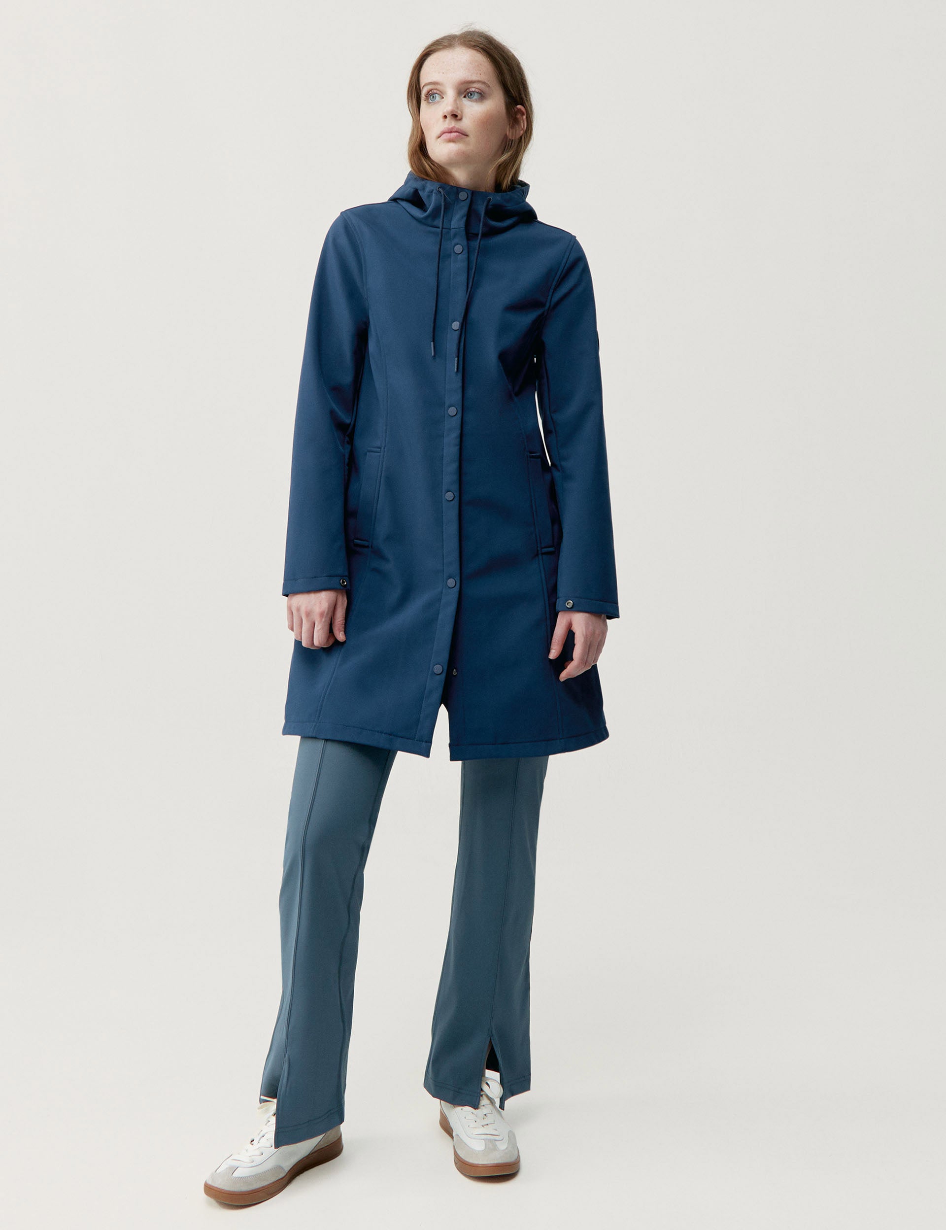 Sailor Blue Trench Coat for Women - Classic Waterproof Windbreaker Jacket for Fall & Spring | Perfect for Office, Travel & Outdoor Activities