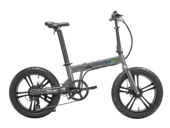 Qualisports Beluga Folding Electric Bike - Lightweight & Portable Commuter E-Bike for Adults - Perfect for Urban Travel, Campus, and Outdoor Adventures