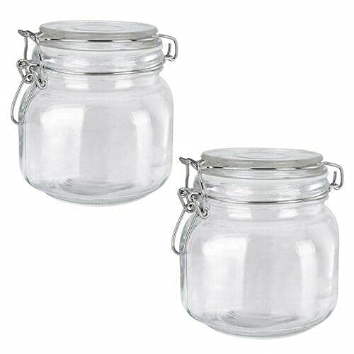 **Airtight Glass Mason Jars with Lids - 25 oz Wide Mouth Spice & Food Storage Containers (Set of 1/2/5) - Perfect for Kitchen Organization, Pantry Decor & Bulk Food Storage**    *(Ideal for storing spices, dry goods, herbs, coffee, tea, flour, sugar, snacks & DIY pantry organization!)*