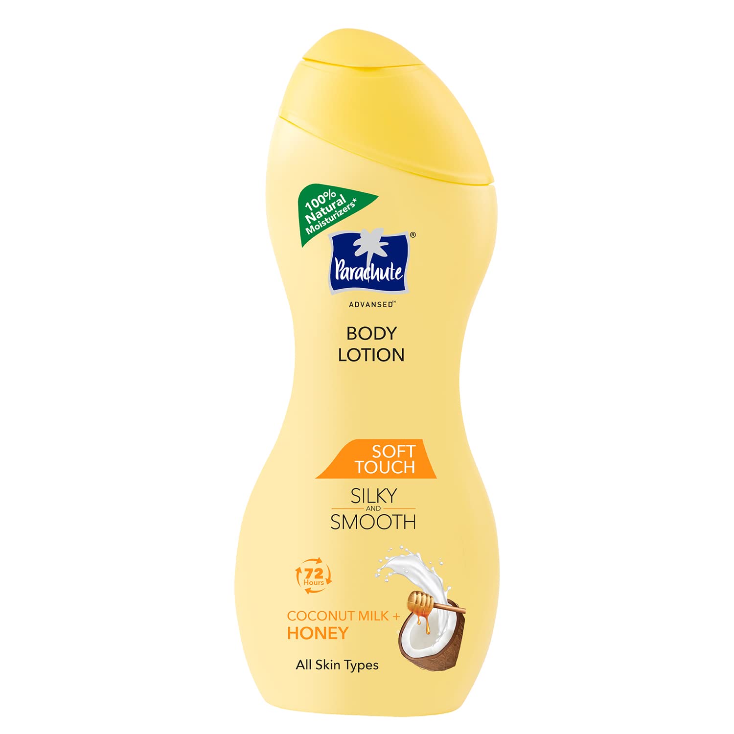 Parachute Advanced Soft Touch Body Lotion for Women & Men - 250ml | 100% Natural Coconut Milk & Honey Formula for All Skin Types | 72-Hour Moisturization | Perfect for Dry Skin Care & Daily Hydration