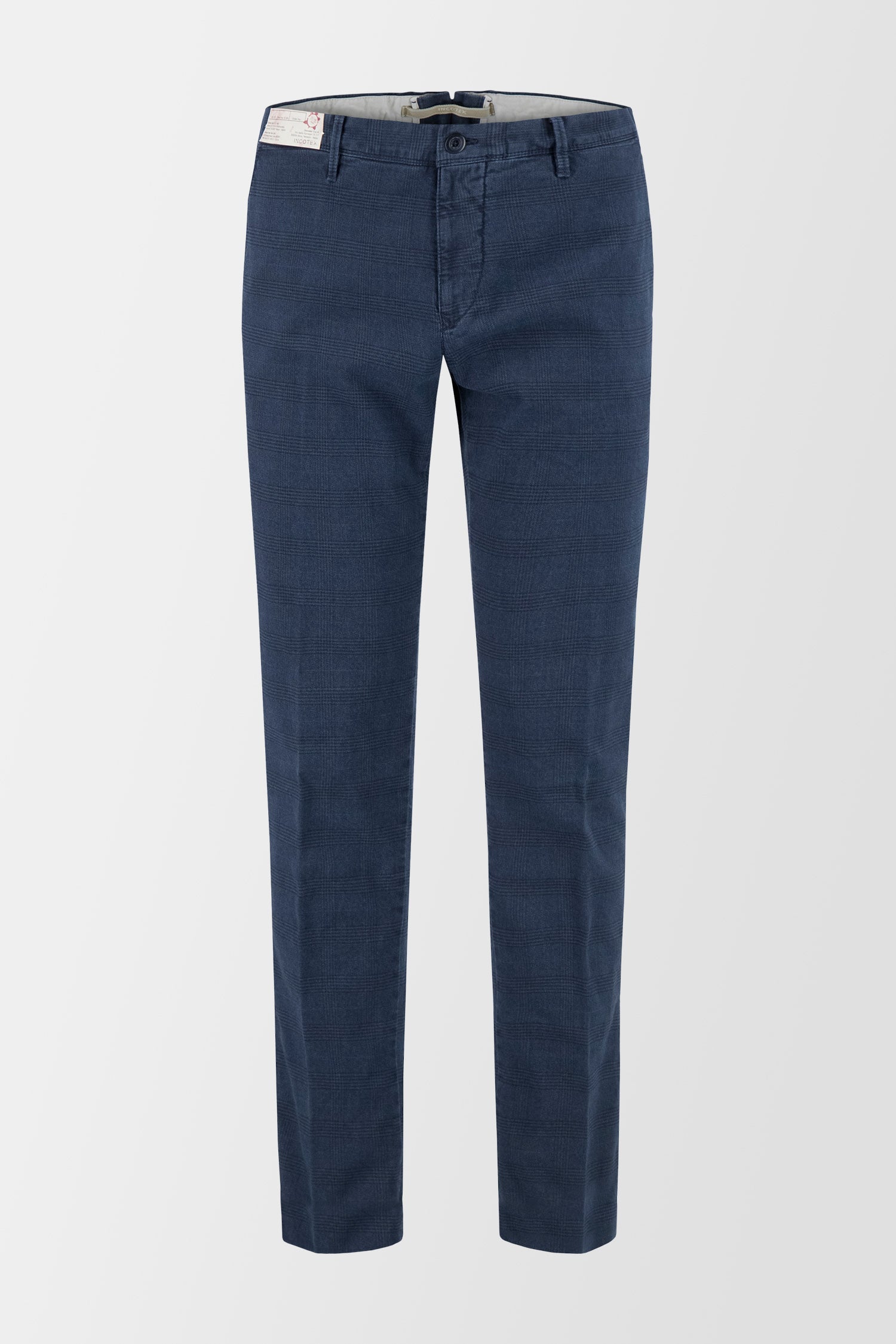 Premium Incotex Blue Dress Pants for Men - Slim Fit Business Casual Trousers - Perfect for Office, Meetings & Formal Events