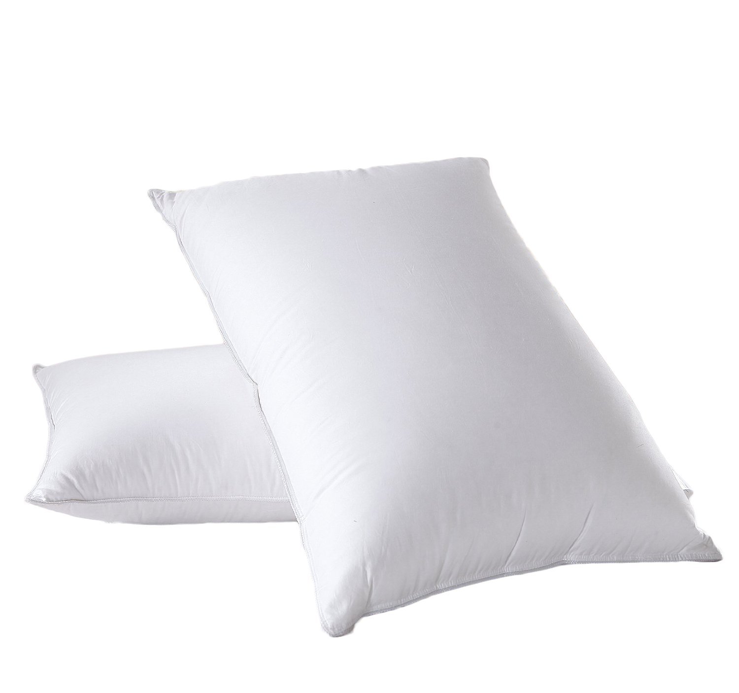 Premium King Size Down Pillow - 750 Fill Power White Goose Down, 500TC 100% Cotton Cover, 60oz Firm Support - Luxury Bed Pillow for Side Sleepers & Back Pain Relief - Perfect for Hotels, Guest Rooms & Master Bedrooms