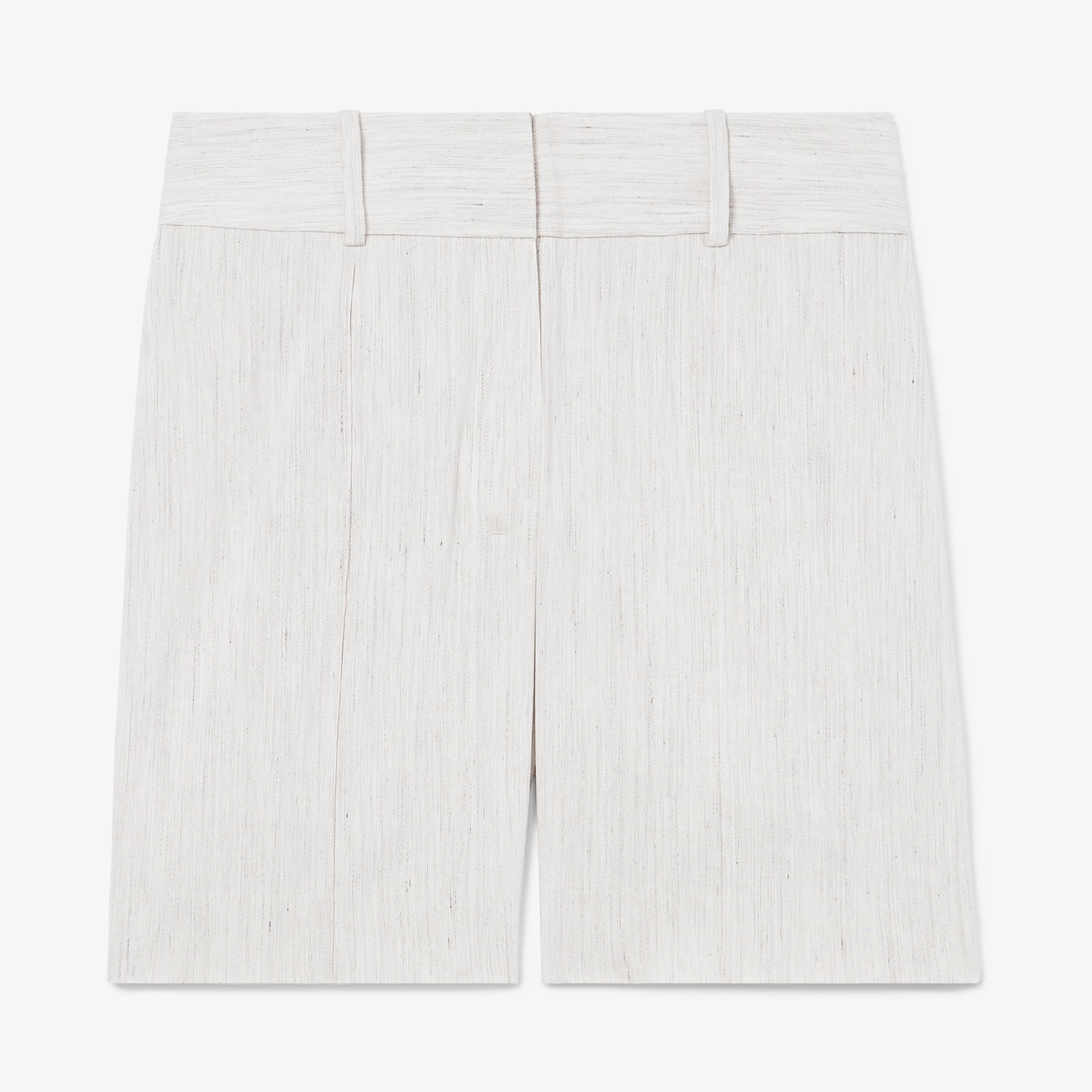 Caitlin Short Slubbed Stretch Linen Shorts in Natural - Comfortable & Stylish for Summer Outings, Beach Vacations & Casual Wear