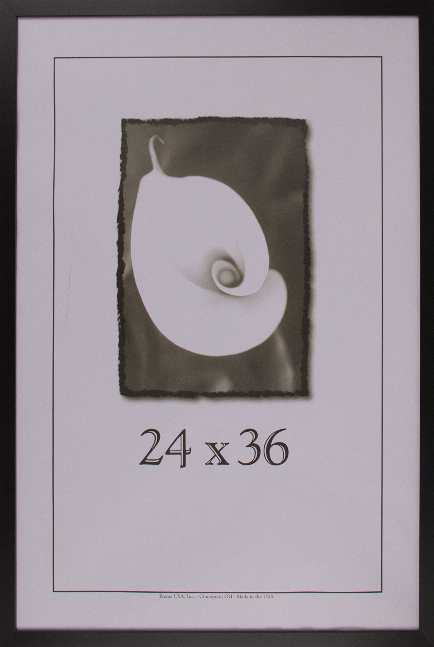 Affordable 24x36 Wood Picture Frames - Small Series Black Photo Frames by Frame USA - Perfect for Home Decor, Wall Art, and Office Display