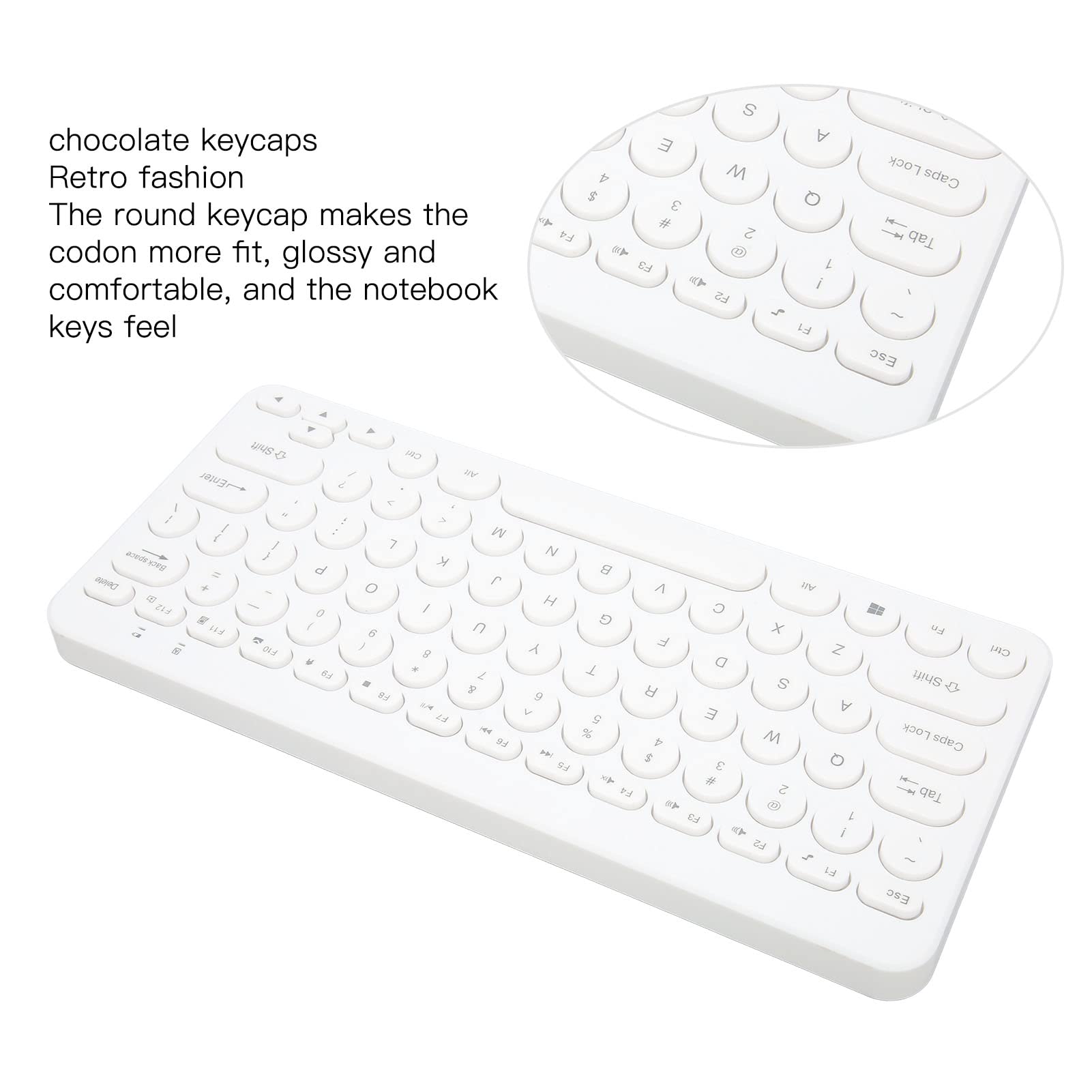 78-Key Silent Wireless Keyboard and Mouse Combo - 2.4G UV Printed Business Keyboard Set with Quiet Buttons | Perfect for Office Work, Home Computing, and Professional Workspaces