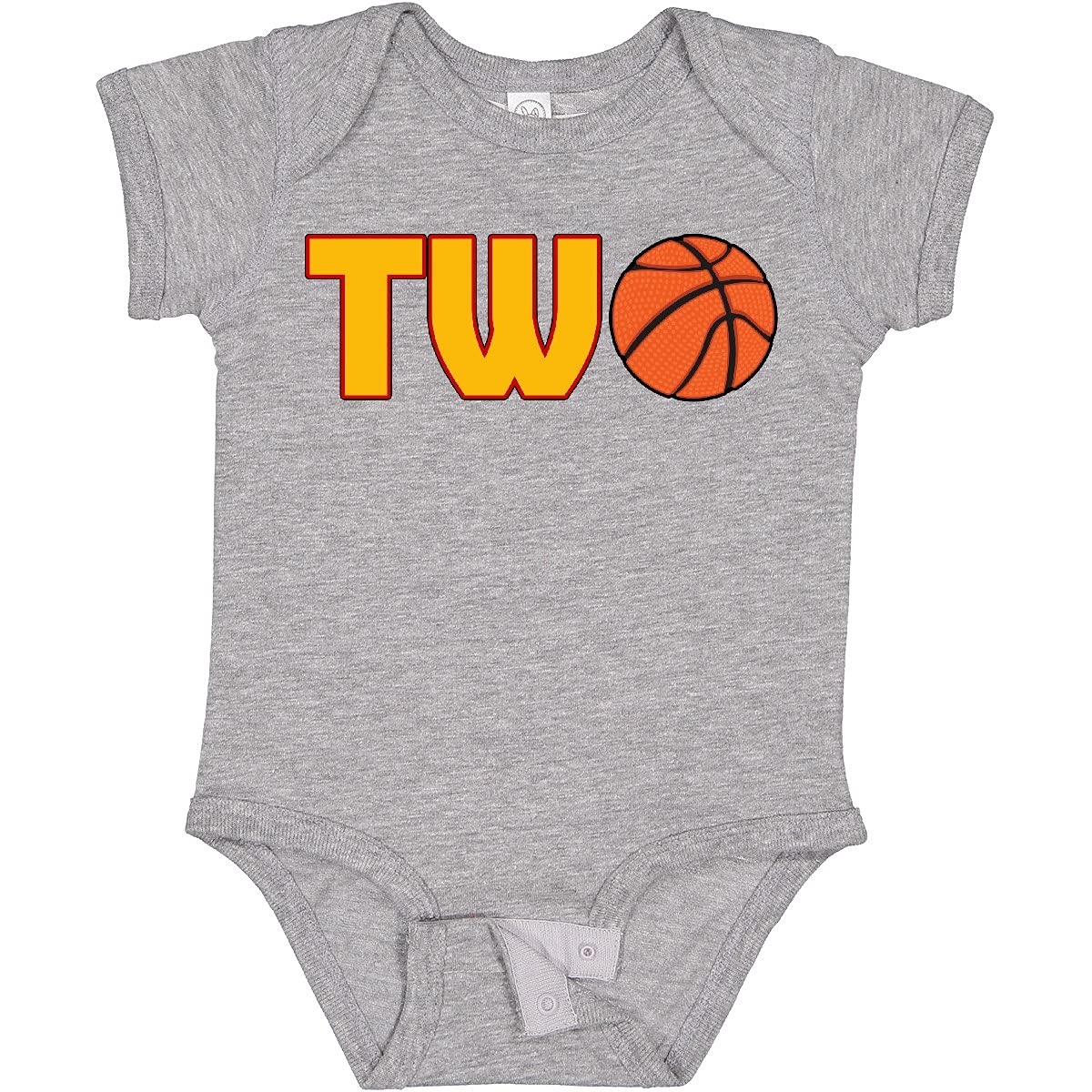 Inktastic Basketball Second Birthday Baby Bodysuit - Cute Basketball Themed Outfit for 2 Year Old Boys & Girls - Perfect for Birthday Parties, Photo Shoots & Sports Events