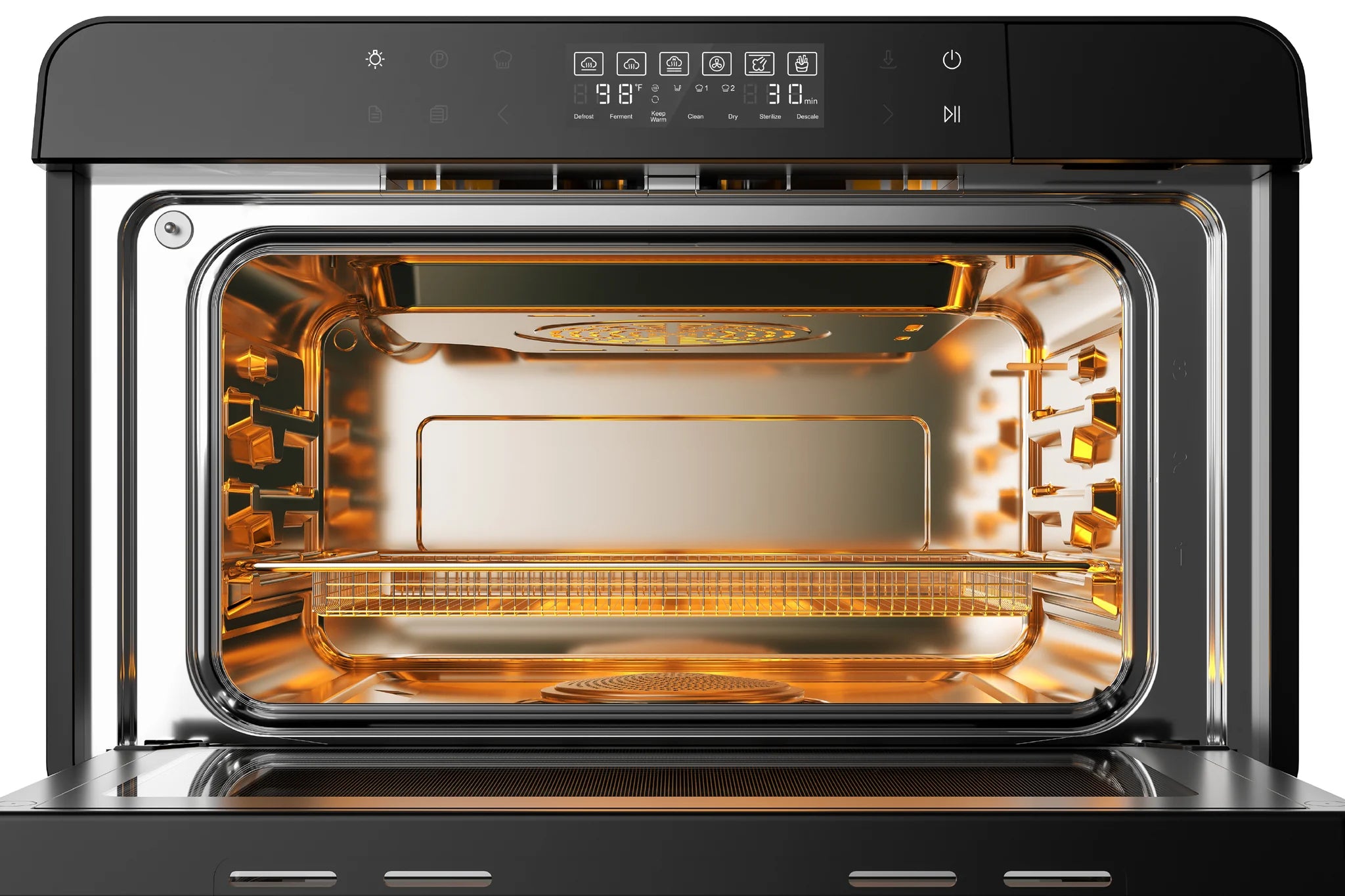 ROBAM R BOX CT763 Countertop Oven - 12-in-1 Convection Toaster Oven with Air Fryer, Dehydrator & Rotisserie | Perfect for Baking, Roasting & Meal Prep in Small Kitchens