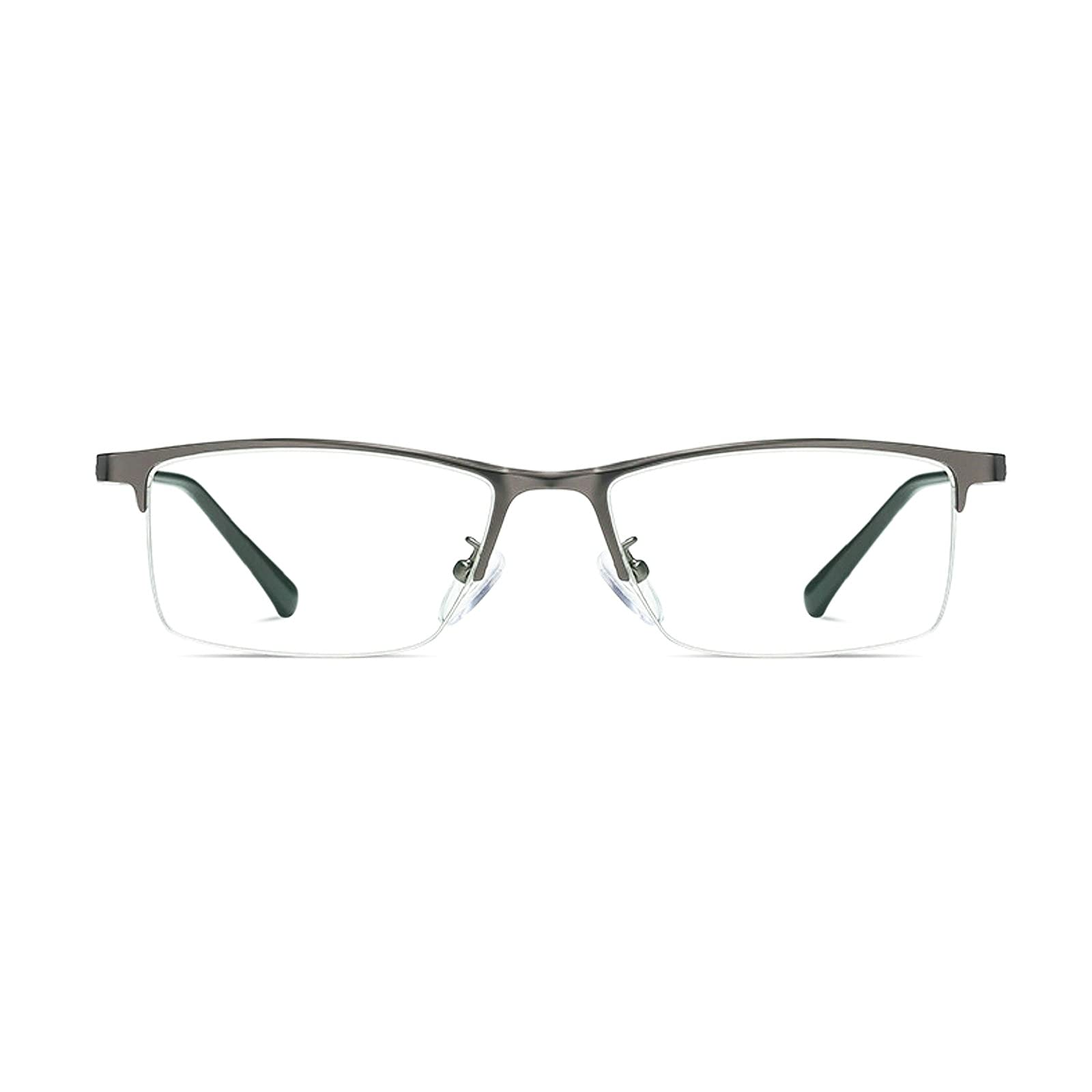 Blue Light Blocking Bifocal Reading Glasses for Men - Anti Glare Round Lenses Computer Glasses to Reduce Eye Strain - Perfect for Office Work, Screen Time & Reading
