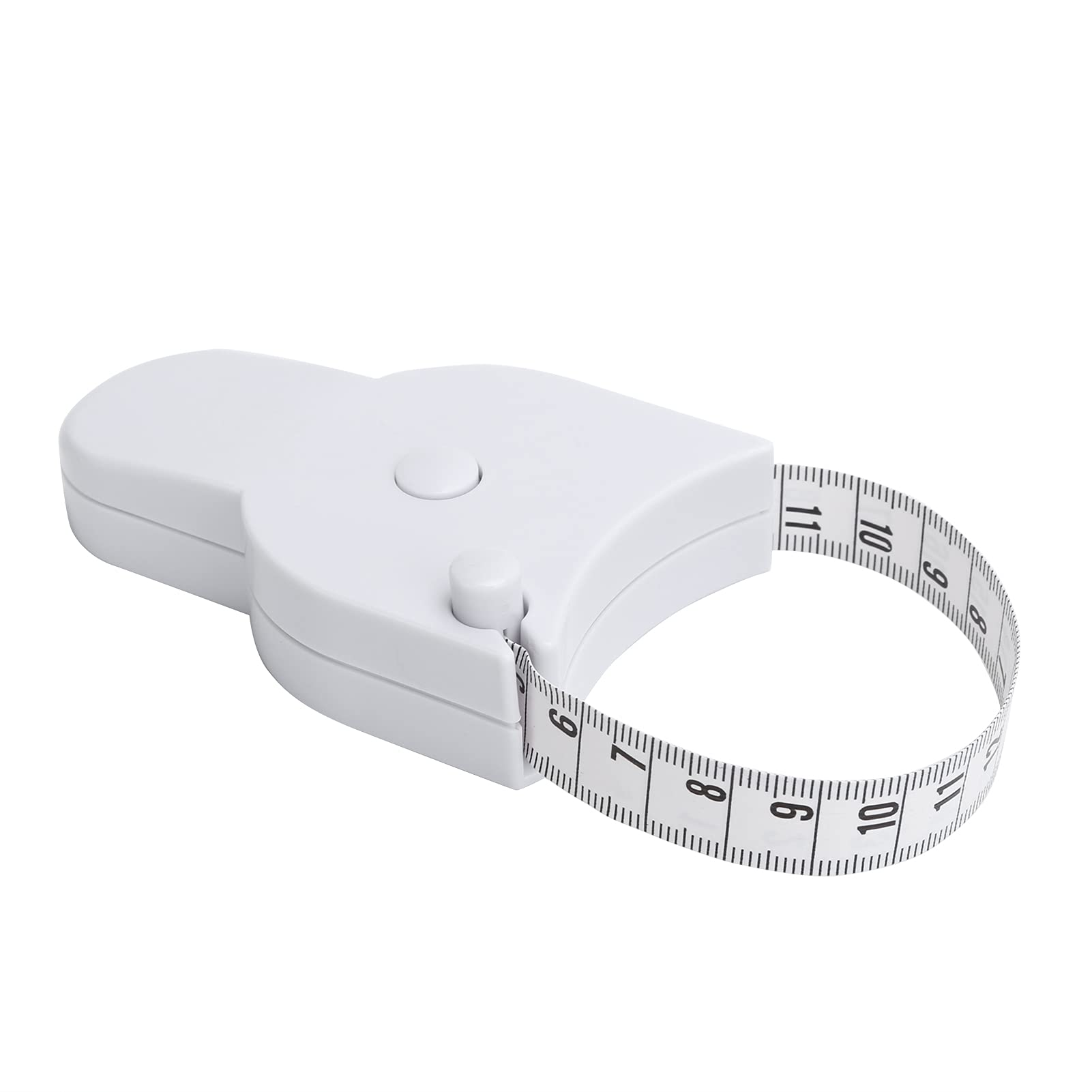 Retractable Body Measuring Tape for Weight Loss - Dual-Sided Scale Waist Tape for Accurate Measurements of Hips, Legs & Head | Perfect for Fitness Tracking, Tailoring & Health Monitoring