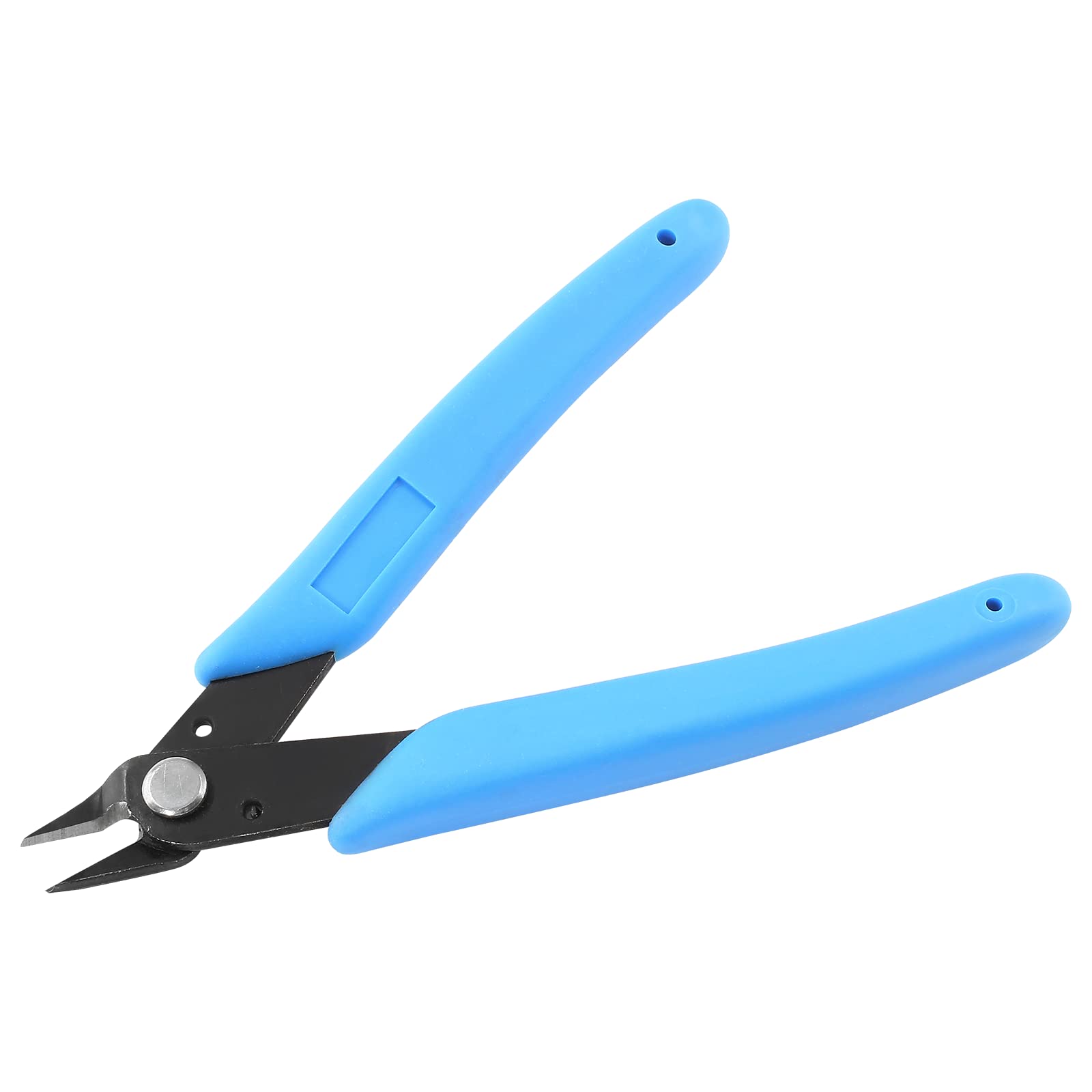 5 Inch Blue Micro Diagonal Wire Cutters - Flush Cut Mini Snips, Zip Tie & Electronics Cutter (3-Pack, Light Blue) | Precision Cutting for DIY, Jewelry Making & Electrical Projects