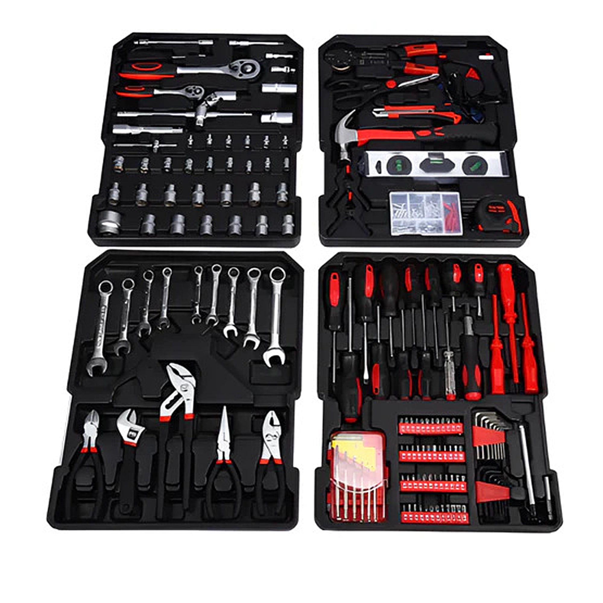 399-Piece Milex Professional Tool Kit in Durable Wheeled Carry Case - Perfect for Home Repairs, DIY Projects, and Automotive Maintenance