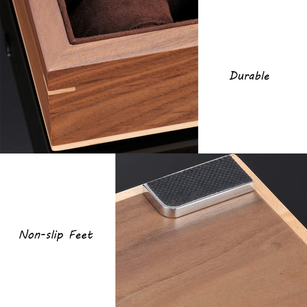 Premium 10-Slot Wooden Watch Box with Glass Top & Cushions - Luxury Watch Storage Case for Men & Women, Jewelry Display Organizer - Perfect for Travel, Home & Office Use