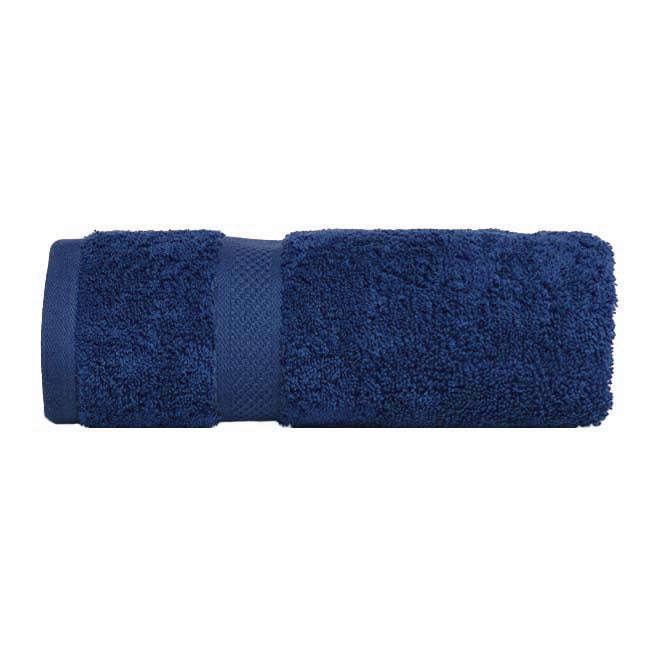 Premium 100% Combed Cotton Bath Towel Set - Super Absorbent & Soft Navy Blue Bath Sheets for Spa, Beach & Luxury Bathroom Use
