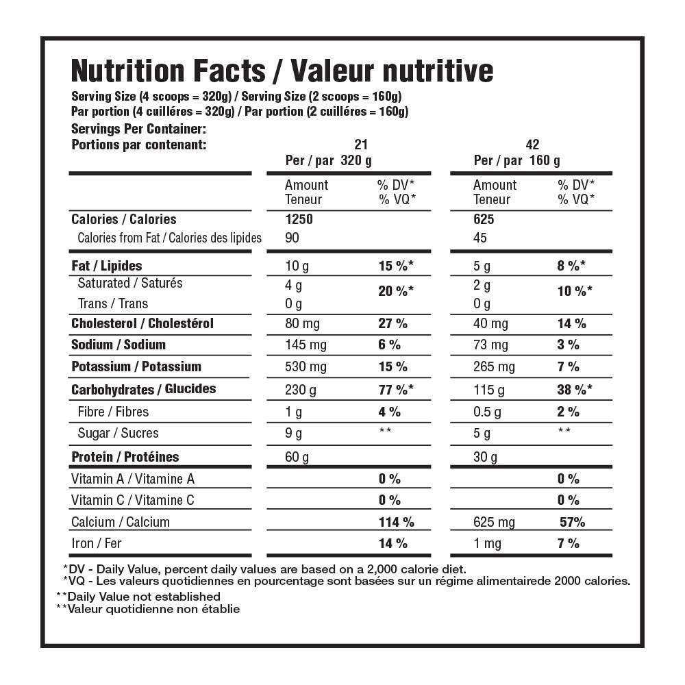 Mammoth Mass Weight Gainer Protein Powder - 15lb High Calorie Muscle Building Shake with Whey Isolate & Casein, Low Sugar Meal Replacement for Weight Training & Bodybuilding - Banana Flavor | Perfect for Post-Workout Recovery & Bulking Season Nutrition