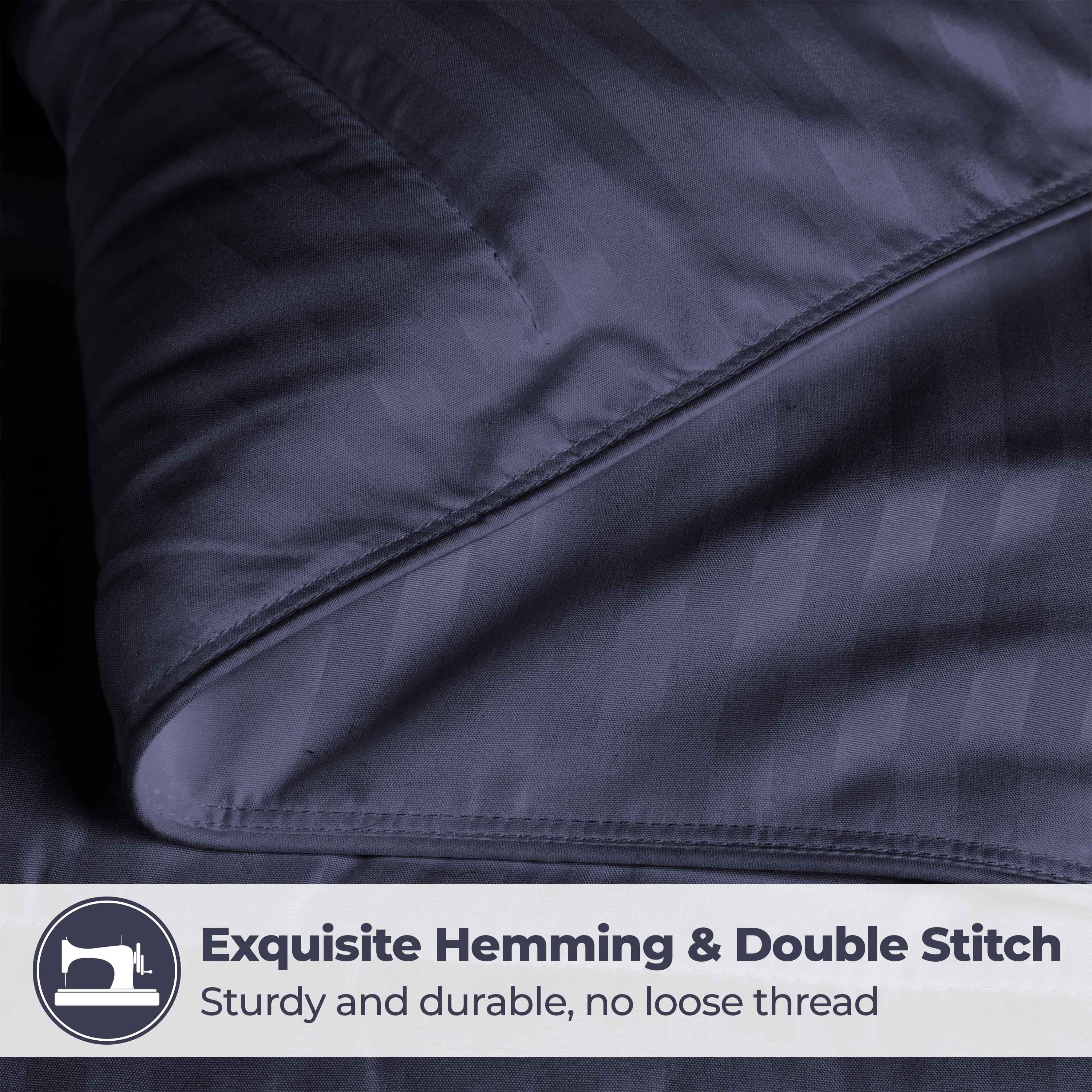 Reversible Striped Down Alternative Comforter - Soft & Lightweight All-Season Bedding for Cozy Sleep - Perfect for Bedrooms, Guest Rooms & Dorm Rooms