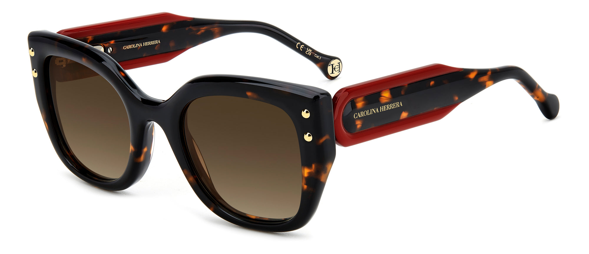 Carolina Herrera HER 0312/S Women's Luxury Sunglasses - UV Protection, Polarized Lenses for Driving, Beach & Outdoor Fashion Accessories