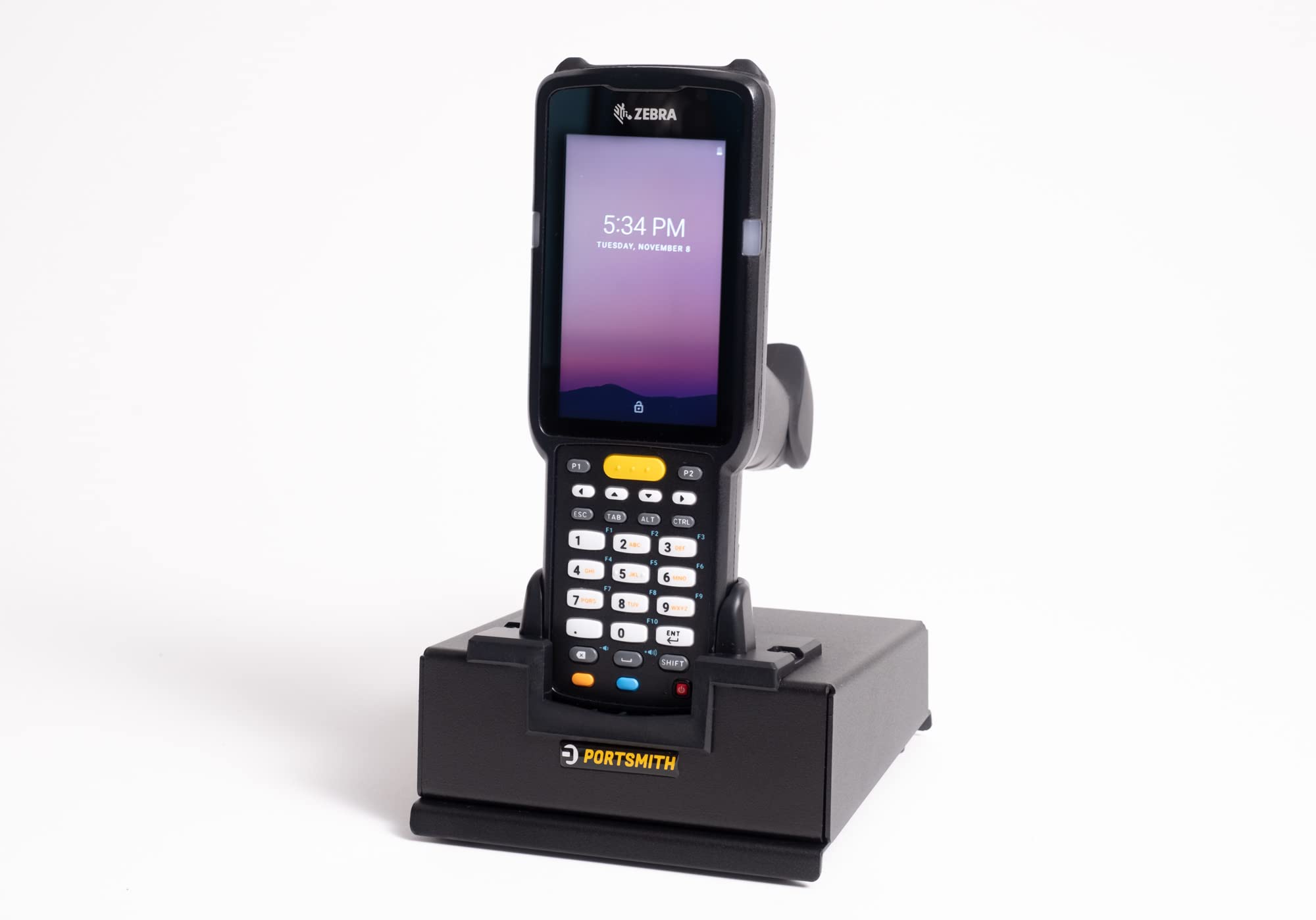 Portsmith PSCK-MC3300E Ethernet Cradle for Zebra MC3300 Mobile Computer - Secure Charging & Data Sync for Warehouse, Retail & Logistics Use