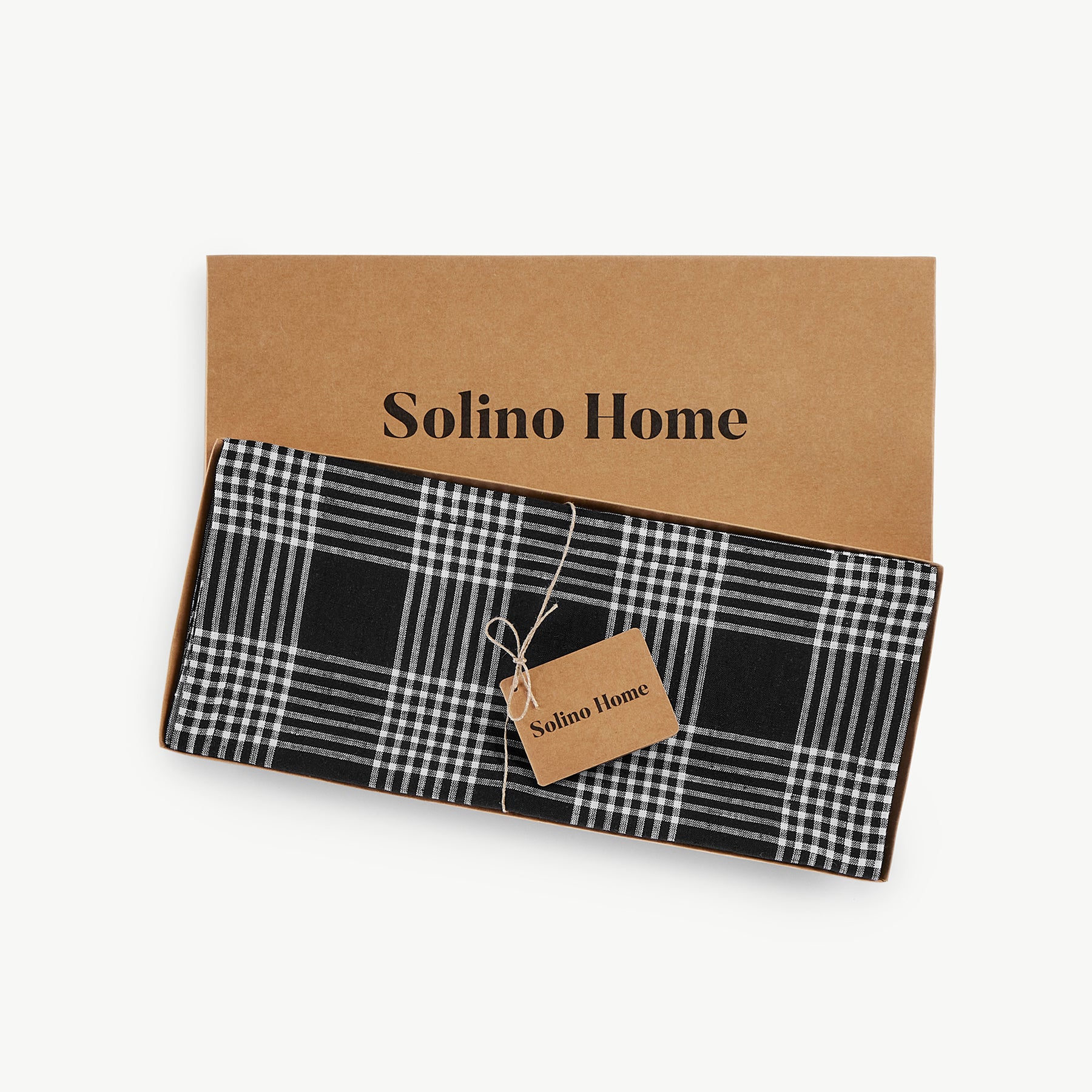 Glen Check Table Runner - Classic Plaid Design for Dining Table Decor, Holiday Parties & Wedding Centerpieces