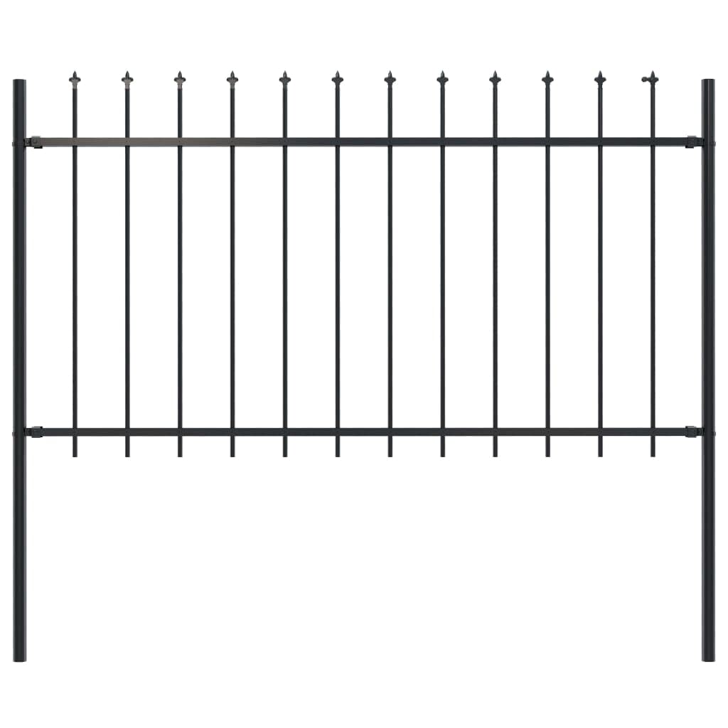 Spear Top Steel Garden Fence Panel - 66.9