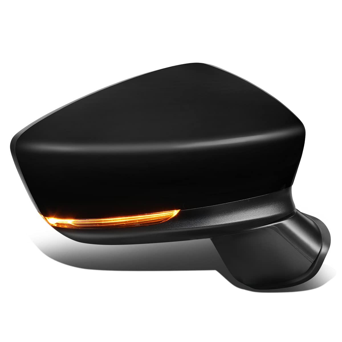 Auto Dynasty MA1321184 Manual Folding Power Adjustable Right Side Mirror with Turn Signal - Compatible with Mazda 3 2017-2018 (Paint to Match) | Perfect for Replacement, Parking Safety & Enhanced Visibility