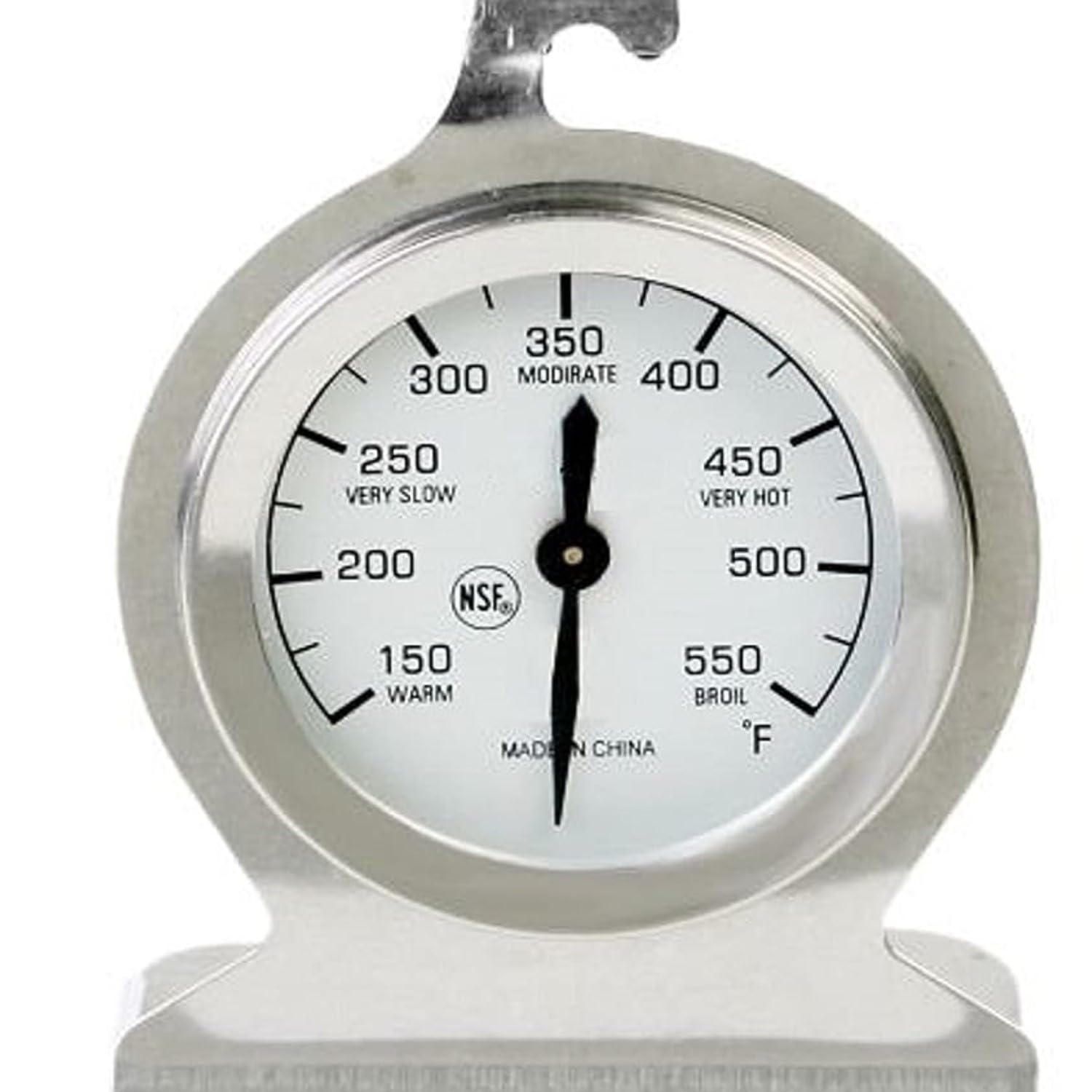 TrueCraftware Stainless Steel Oven Thermometer - Instant Read Cooking Thermometer for Baking, Roasting & Grilling (150°F to 550°F) - Perfect for Kitchen, BBQ, Pizza Oven & Professional Chef Use