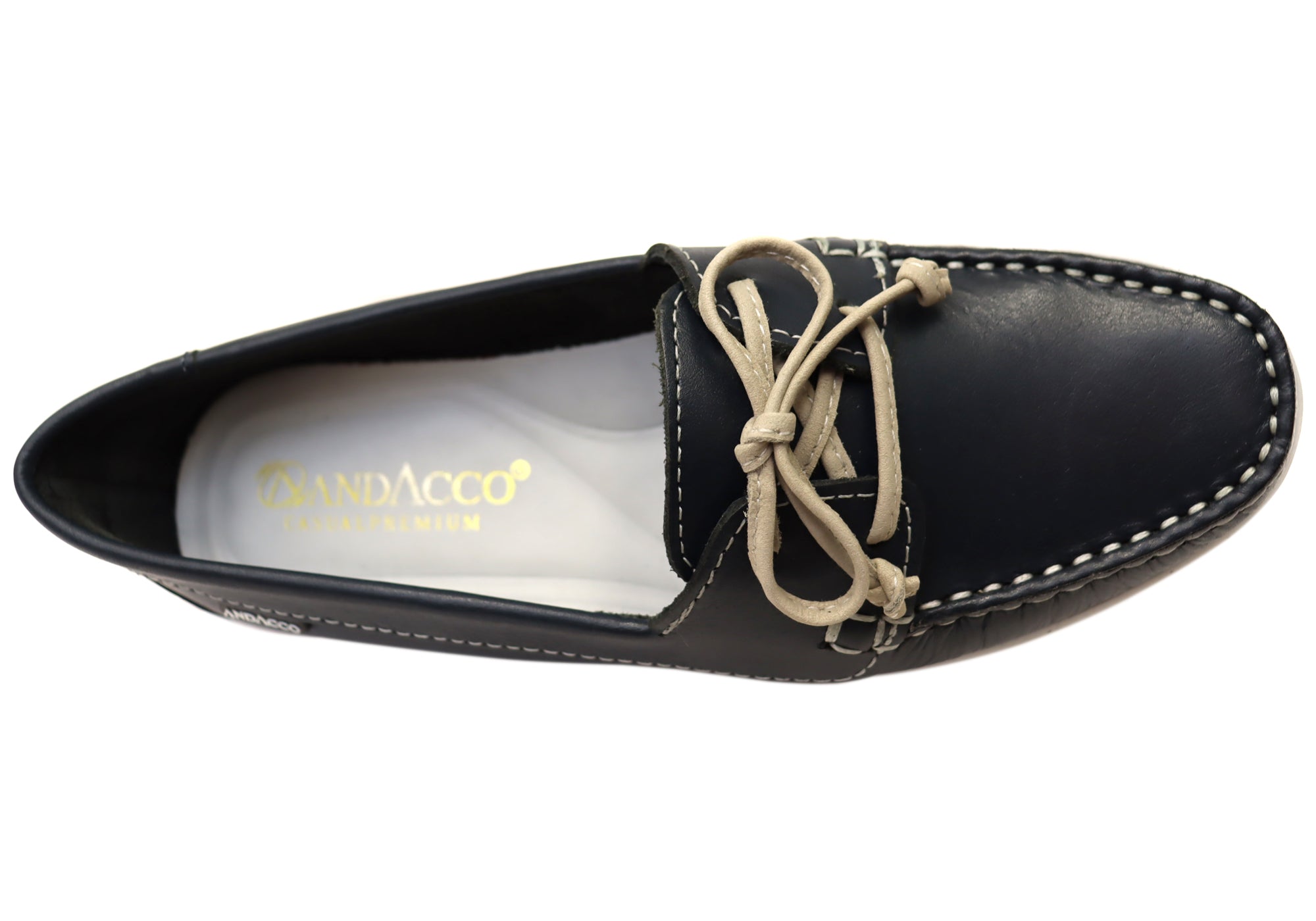 Andacco Ida Women's Comfortable Leather Casual Loafers - Made in Brazil - Slip-On Shoes for Work, Travel & Everyday Wear