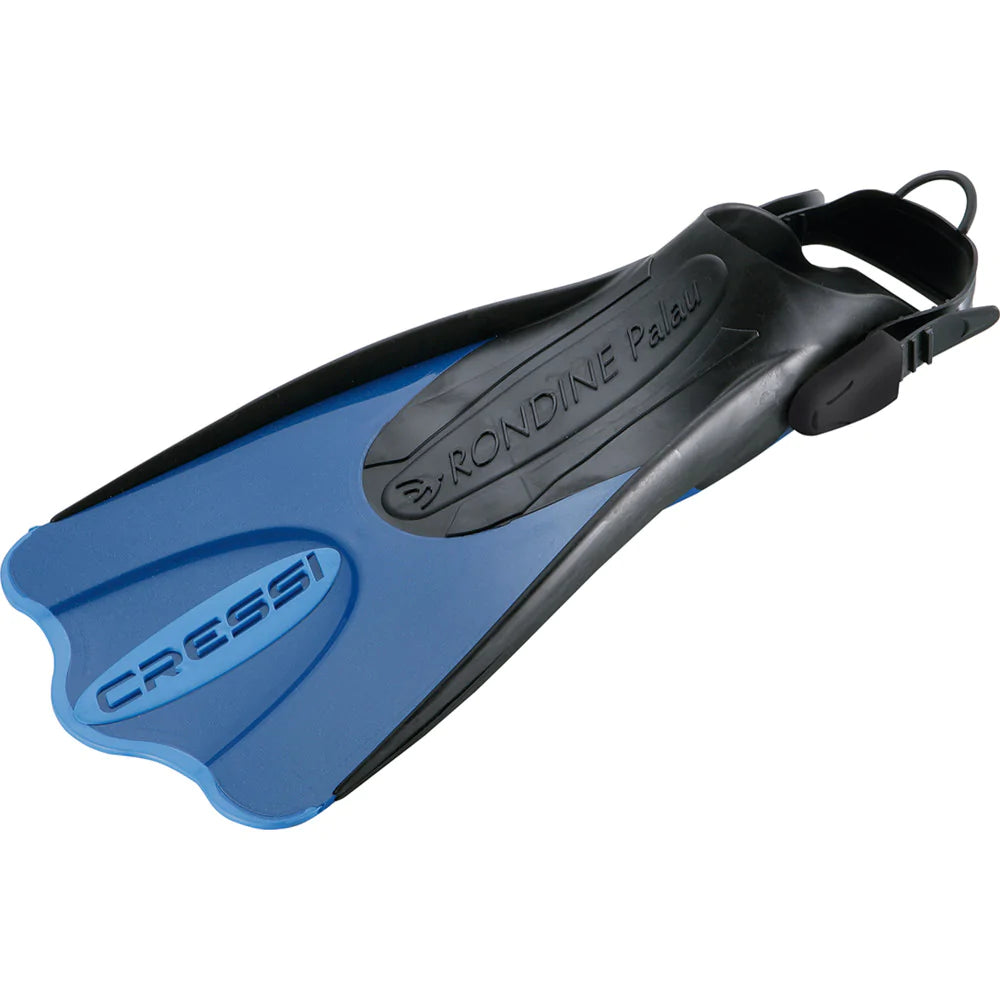 Cressi Palau SAF Blue/Azure Snorkeling Fins - Lightweight & Comfortable for Scuba Diving, Swimming & Beach Vacations