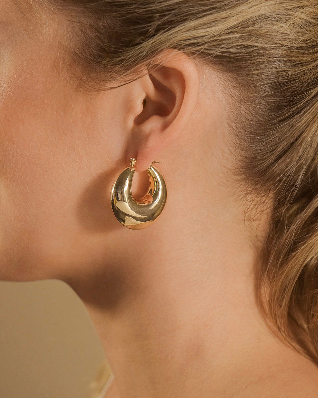 Nova Chunky Tube Hoop Earrings for Women - Trendy Gold & Silver Hollow Circle Earrings for Everyday Wear, Party & Date Night