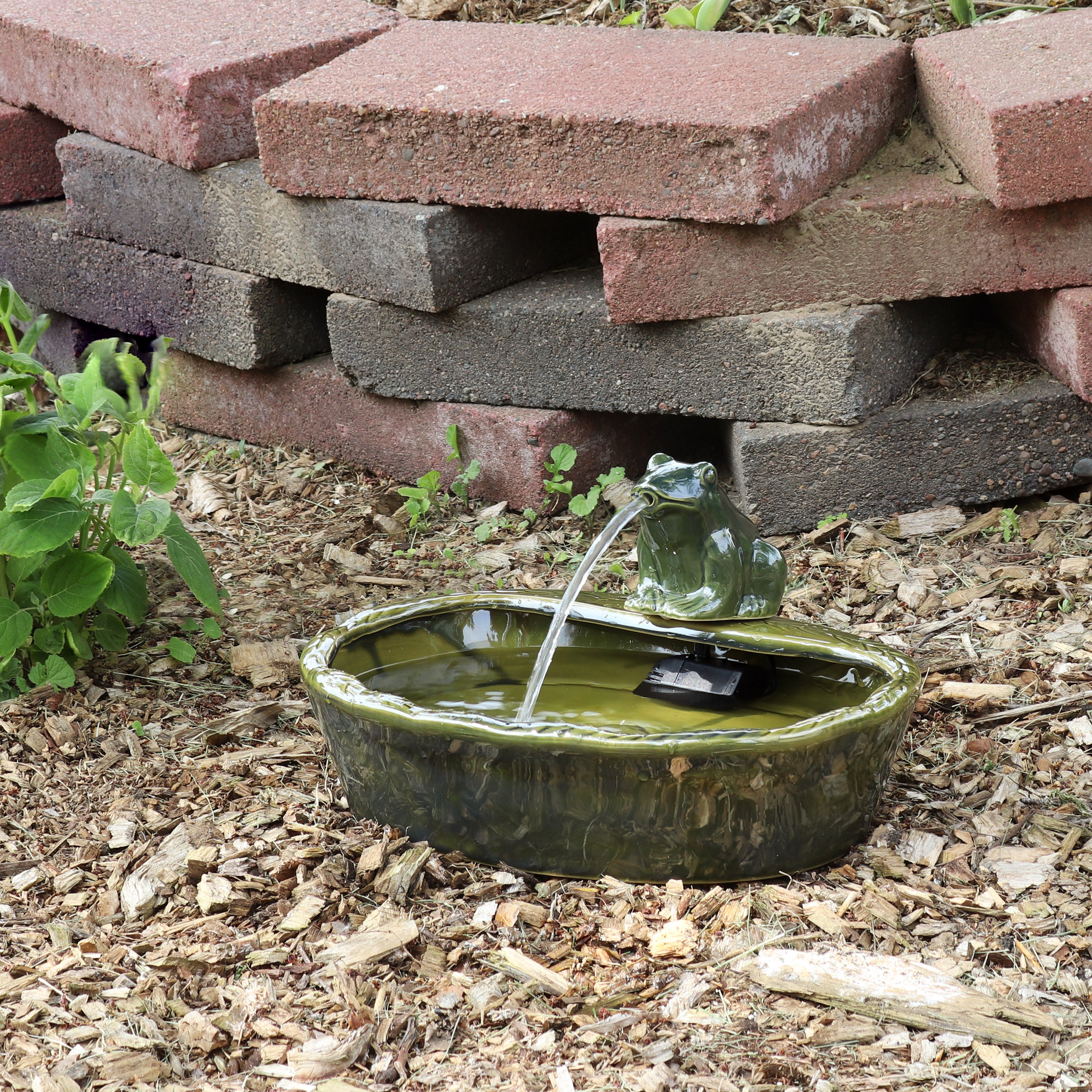 Modern Cascading Bowls Solar Fountain with Battery Backup - 28 Inch Outdoor Water Feature for Garden, Patio, and Yard Decor