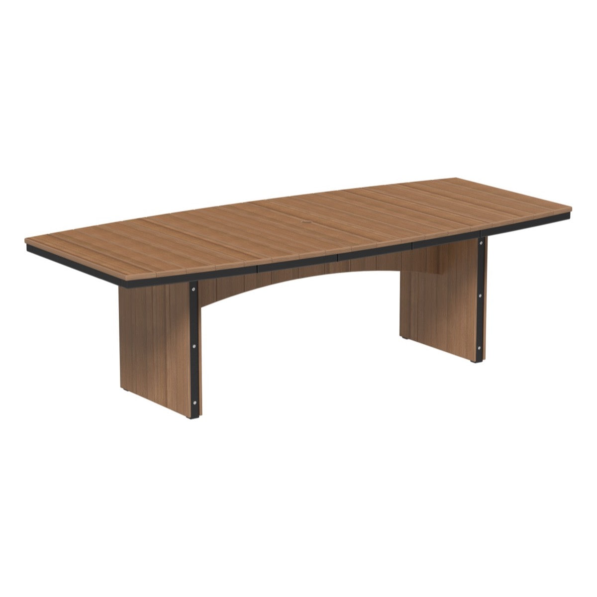 LuxCraft Modern Oval Dining Table - 4' x 10' Urban Style Kitchen Table with Sturdy Metal Base - Perfect for Small Spaces, Open Concept Homes & Contemporary Dining Rooms