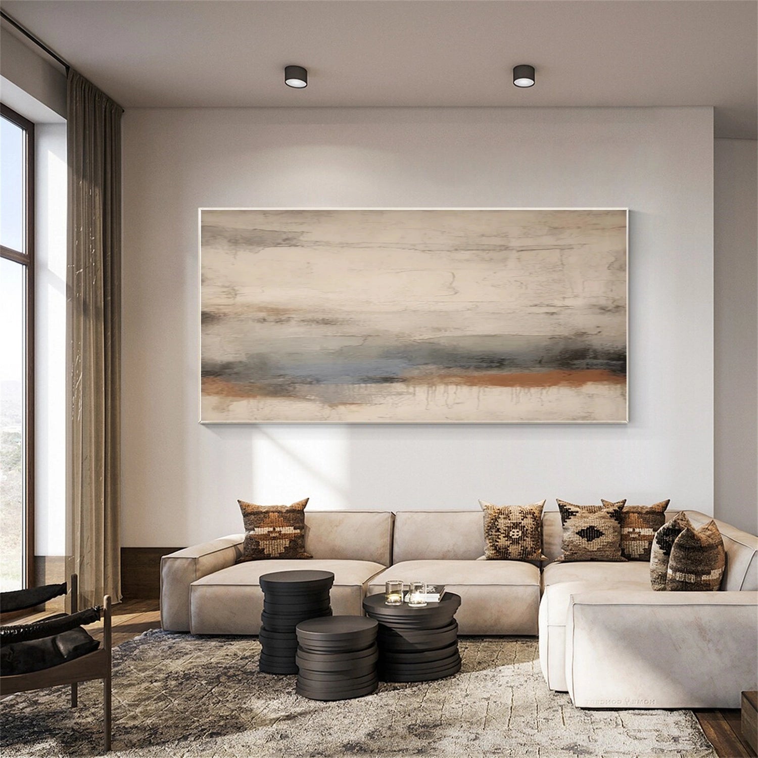 Abstract Tranquility Wall Art Print #WS299 - Modern Home Decor for Living Room, Bedroom & Office