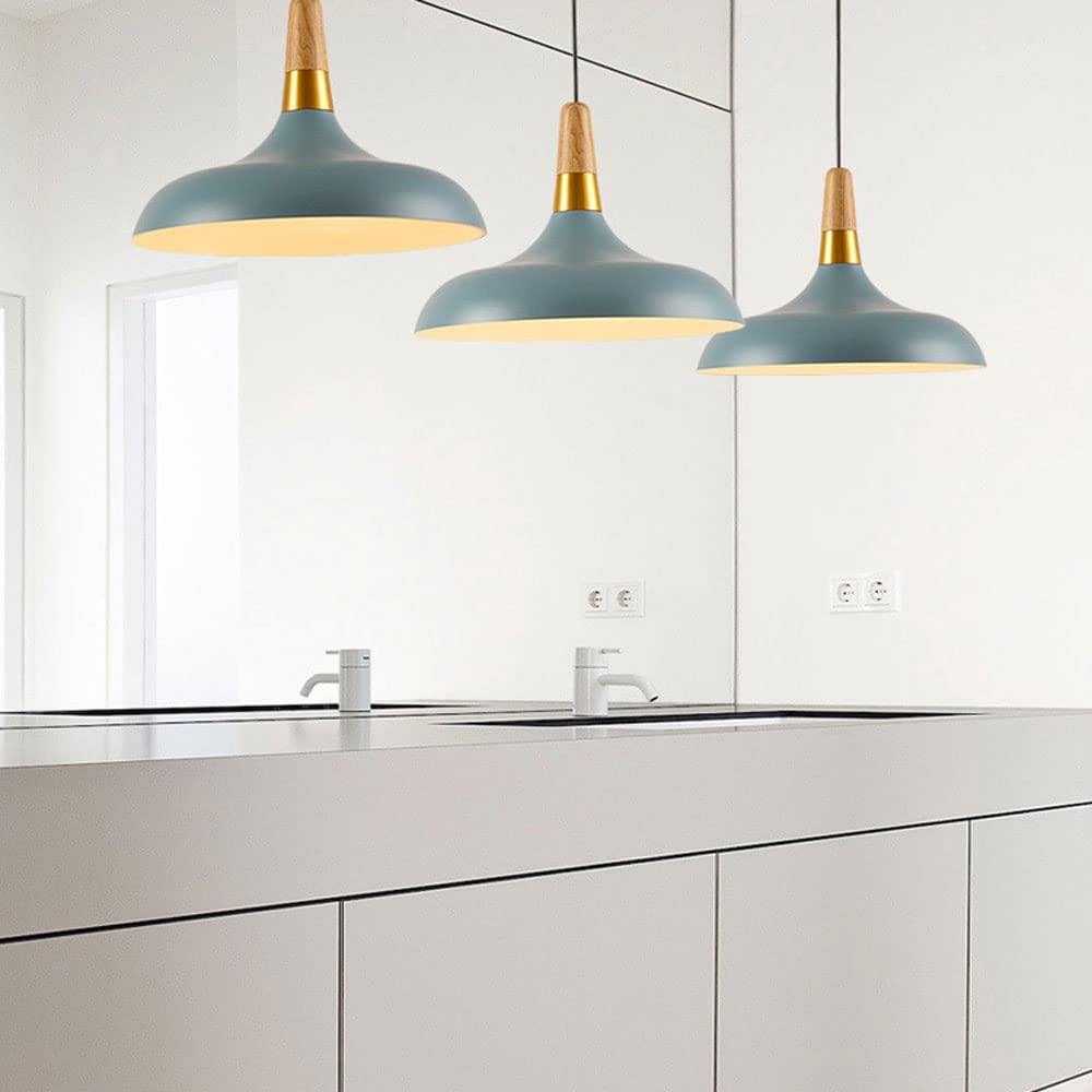 CHENKUI Modern Danish Style Wooden Ceiling Light - Minimalist Semi-Embedded Chandelier with Frosted Finish for Kitchen Island, Hallway & Bar Lighting | Restaurant Decor & Home Interior Design