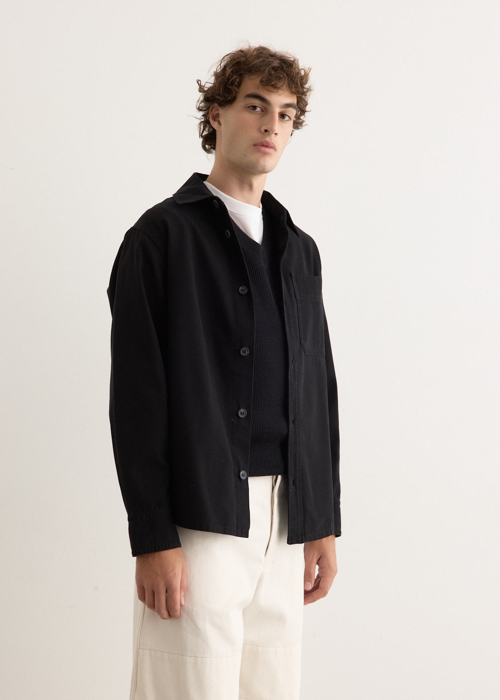Basile Embroidered Chest Overshirt for Men - Stylish Casual Layering Shirt for Spring & Fall Outfits | Perfect for Streetwear, Date Nights & Office Casual Looks