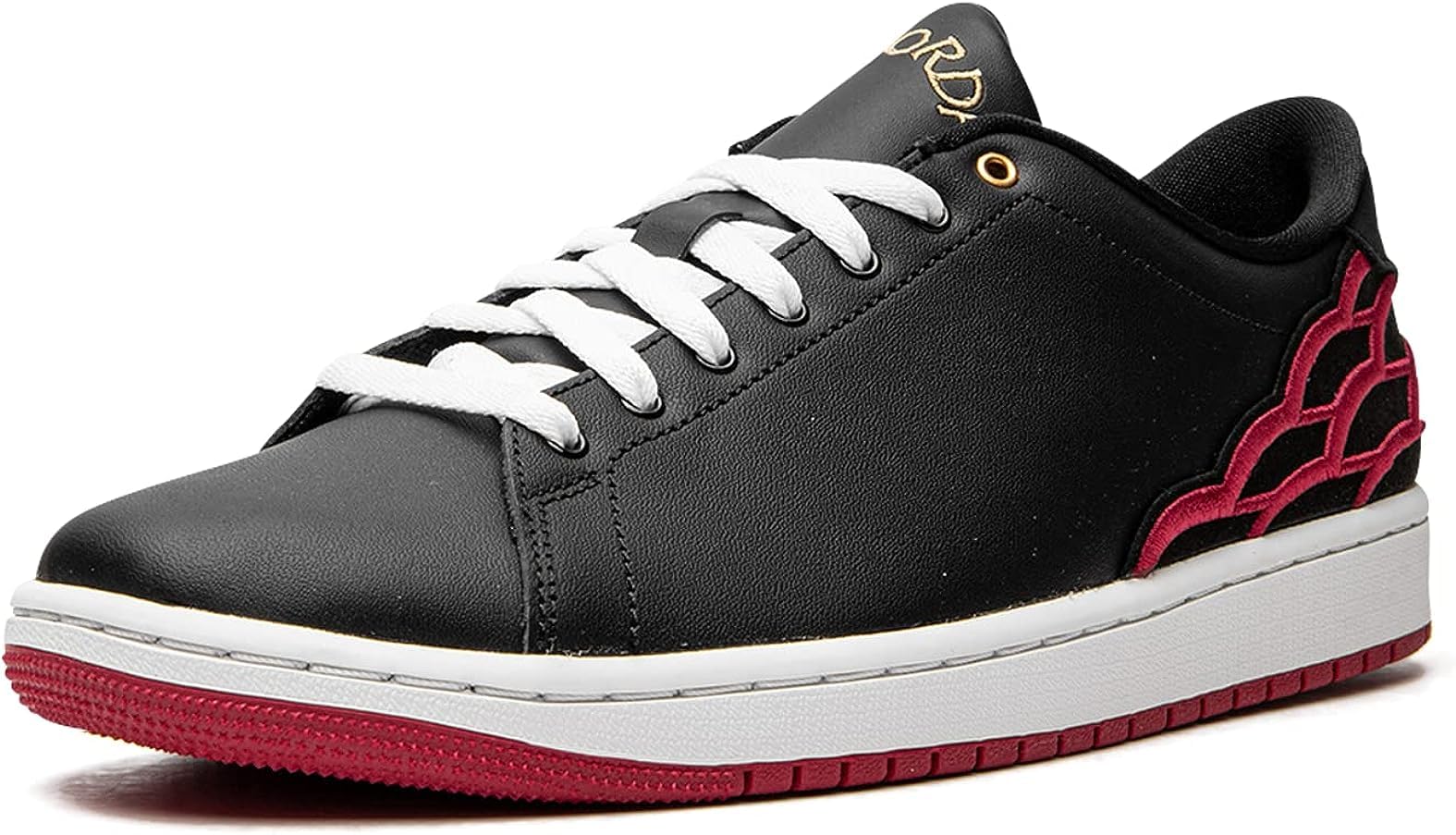 Jordan Men's Air 1 Centre Court Basketball Shoes - Black/Mystic Hibiscus-White - Size 11.5 | High-Performance Sneakers for Streetwear, Casual & Court Play