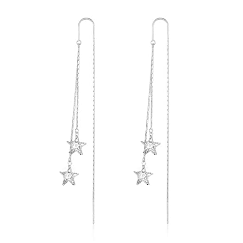 Tassel Earrings-Silver