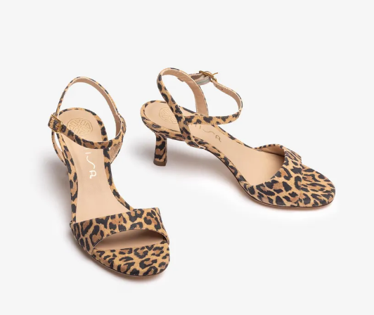 UNISA Leopard Print Heeled Sandals for Women - Fashion Animal Print High Heel Sandals | Perfect for Parties, Date Nights & Summer Outfits