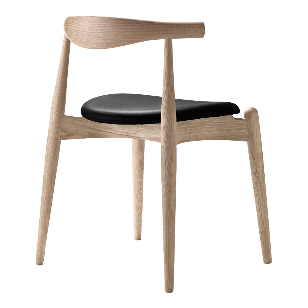 CH20 Elbow Chair - Solid Wood Modern Accent Chair for Living Room, Bedroom, or Office - Comfortable & Stylish Seating for Relaxing, Reading, or Working