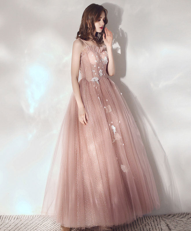 Elegant Pink Sweetheart Tulle Prom Dress for Sweet 16 Party | Formal Ball Gown for Homecoming, Quinceañera & Special Occasions