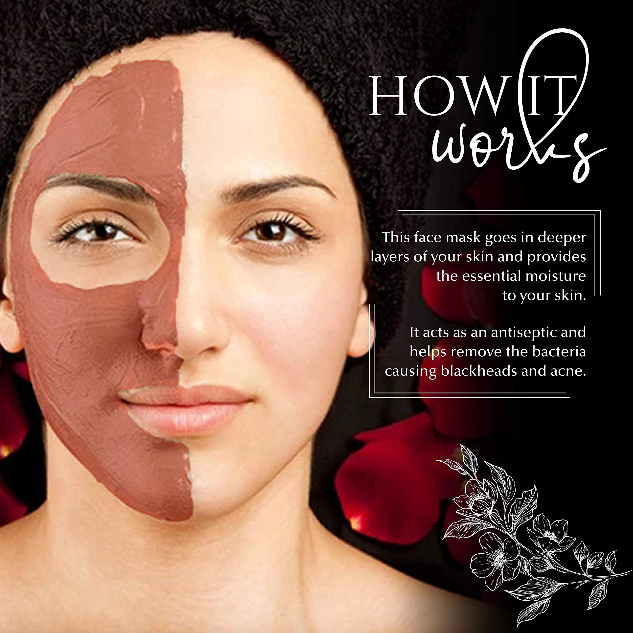 Mojomee Hydrating Kaolin Clay Face Mask - 100% Natural, Detoxifying & Pore-Cleansing, Reduces Acne, Made in India (50g) | Perfect for Spa Nights & Deep Skin Cleansing Routines