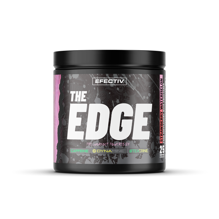 Efectiv Nutrition The Edge Pre Workout Powder - 300g Strawberry Watermelon Flavor | Energy & Focus Booster for Gym, Fitness & Athletic Performance