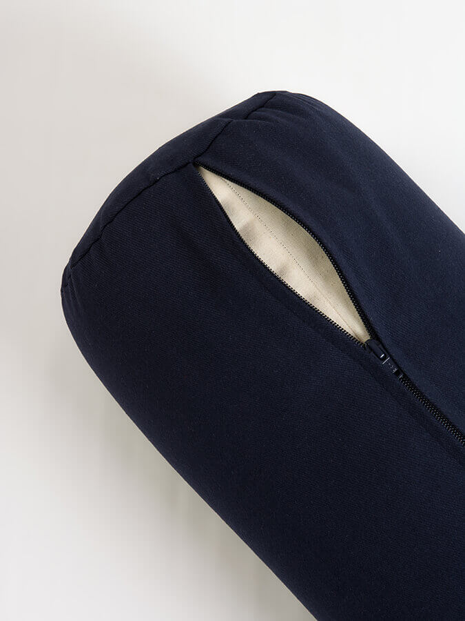 Organic Cotton Buckwheat Meditation Bolster Cushion for Yoga & Zen Relaxation - Perfect for Yoga Studios, Home Meditation & Stress Relief