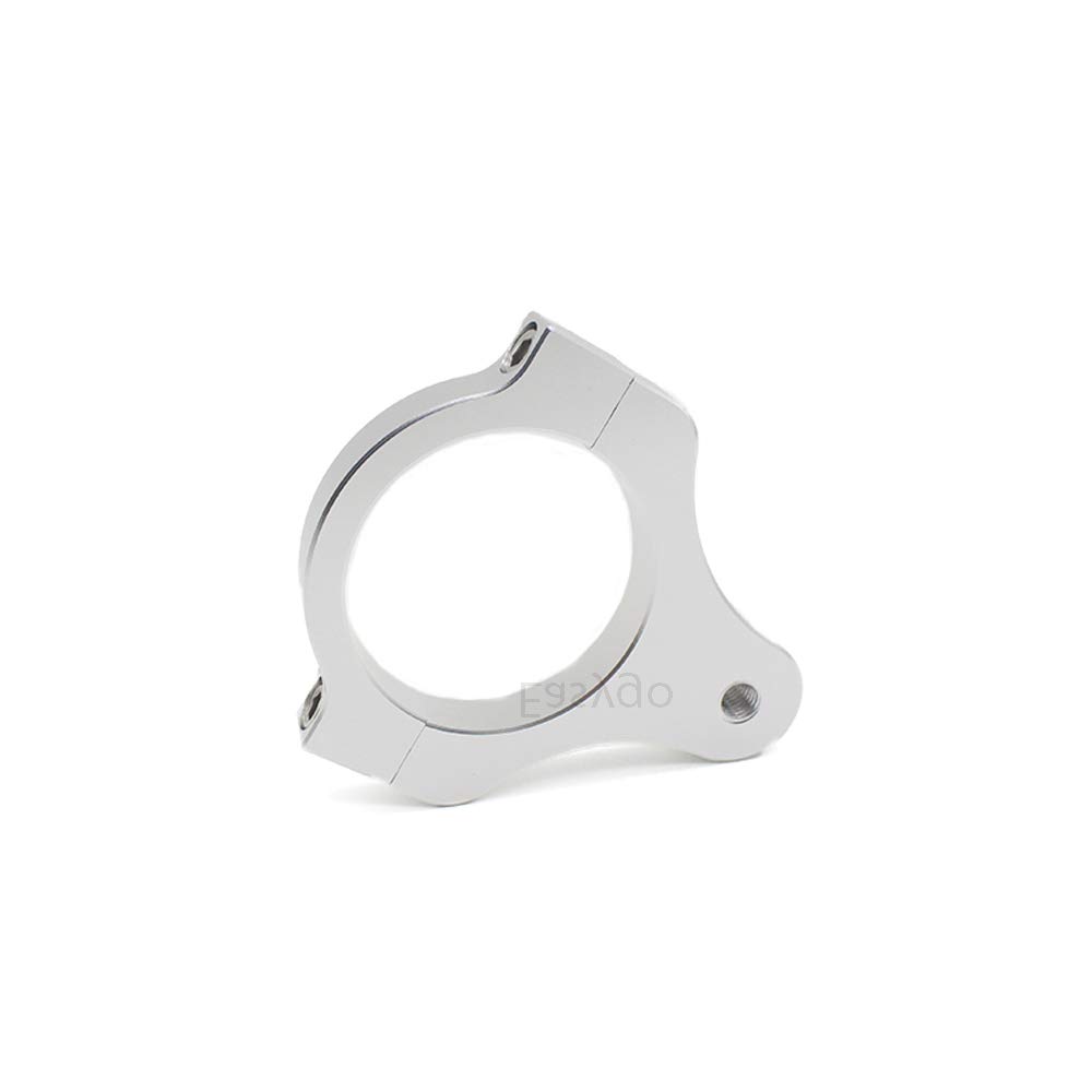 High-Quality 41mm Aluminum Motorcycle Steering Damper Fork Mounting Bracket - Silver | Durable Frame Clamp for Bike Modification & Performance Upgrade | Perfect for Off-Road, Racing & Custom Motorcycle Builds