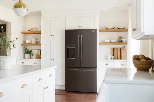 Frigidaire Gallery GRFS2853AD 27.8 Cu. Ft. Standard Depth French Door Refrigerator in Black Stainless Steel - Energy Efficient Kitchen Appliance for Modern Homes