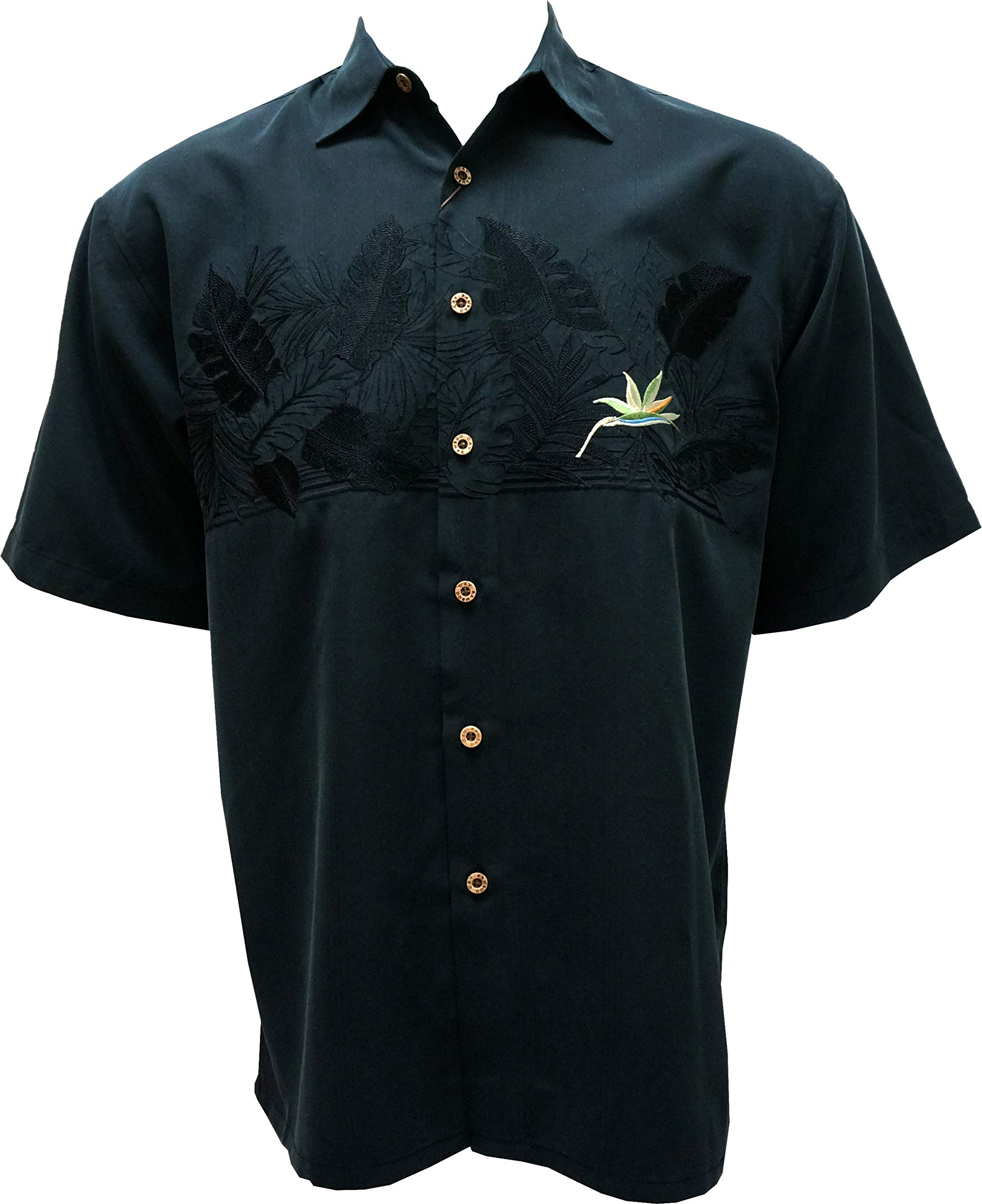 Bamboo Cay Men's Contemporary Casual Shirt - Lightweight Breathable Button-Up for Summer & Travel - Perfect for Beach, Office, and Outdoor Activities