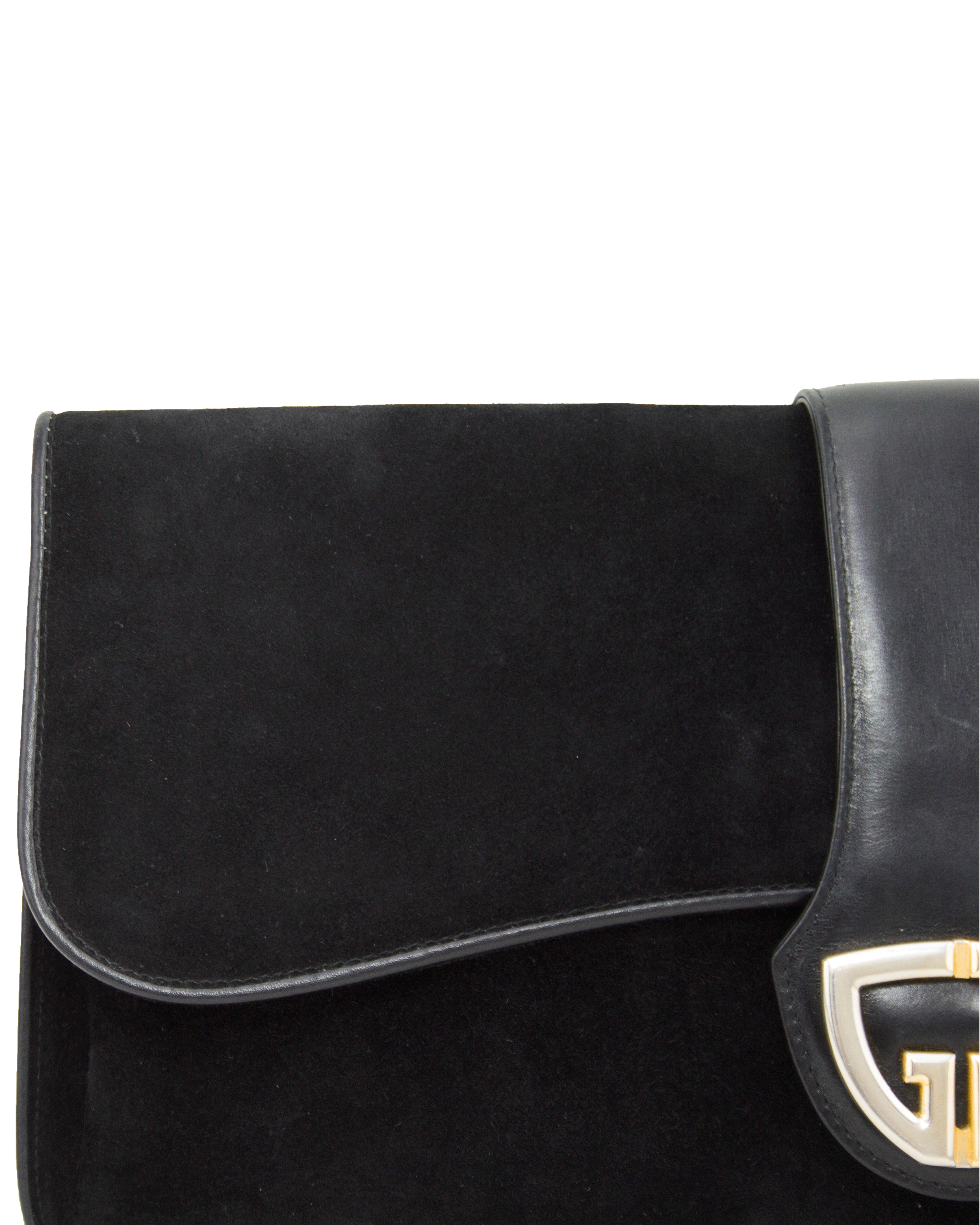 Black Suede Large Clutch Handbag for Women - Elegant Evening Bag for Parties, Weddings & Special Occasions
