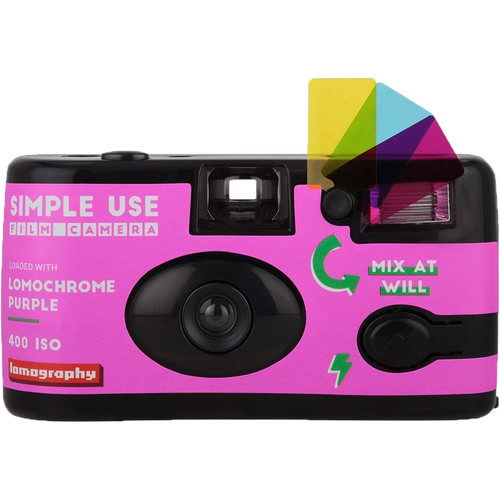 Lomography LomoChrome Purple 2019 Simple Use Film Camera - 35mm Color Film for Creative Photography, Travel & Vintage Style Shots