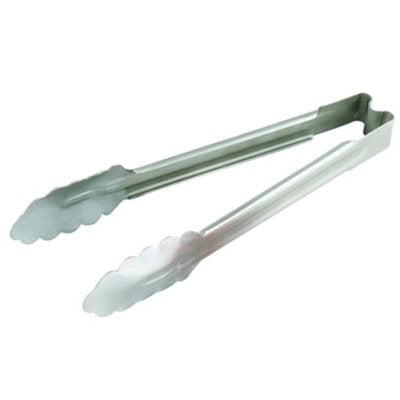 Vollrath 16-Inch Stainless Steel Utility Tongs - Professional Kitchen Tongs for Cooking, Grilling, Serving & Salad Tossing - Heavy Duty Restaurant & Home Kitchen Tools