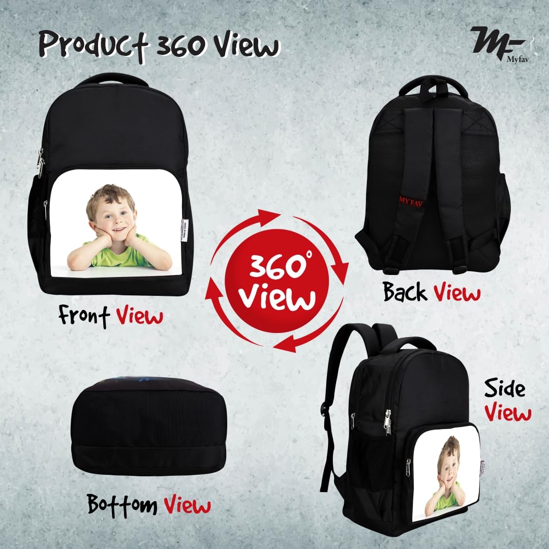 Custom Printed Personalized Backpack for Kids Ages 2-10 | School Backpack for Boys & Girls | Durable Daycare, Picnic & Travel Bag | Perfect for Preschool, Kindergarten & Outdoor Adventures