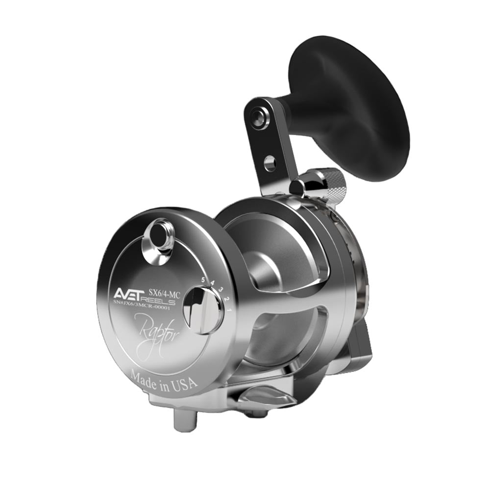 Avet SX Raptor 6/4 MC Two Speed Fishing Reel - Saltwater & Freshwater Fishing Gear for Offshore & Inshore Angling
