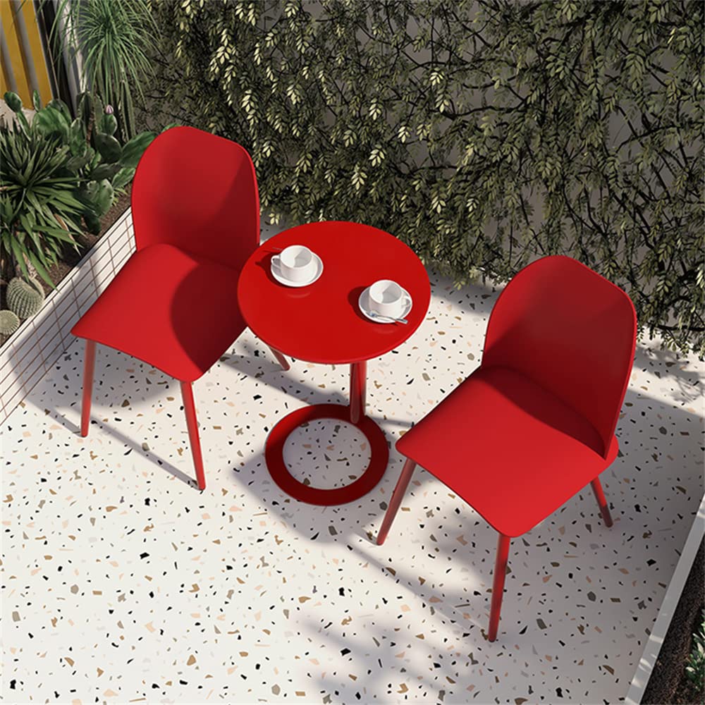 Modern Round Metal End Table - 19.5